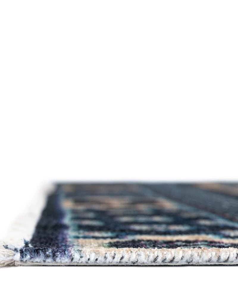 Bazaar Chic Collection Area Rug -  Casablanca Rectangle Ivory and Blue  lifestyle 7