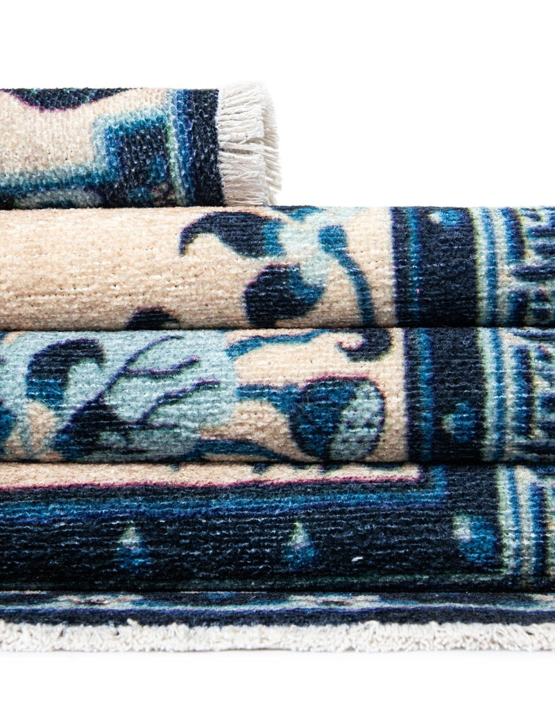 Bazaar Chic Collection Area Rug -  Casablanca Rectangle Ivory and Blue  lifestyle 14