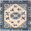 Bazaar Chic Collection Area Rug -  Casablanca Square Ivory and Blue  lifestyle 39