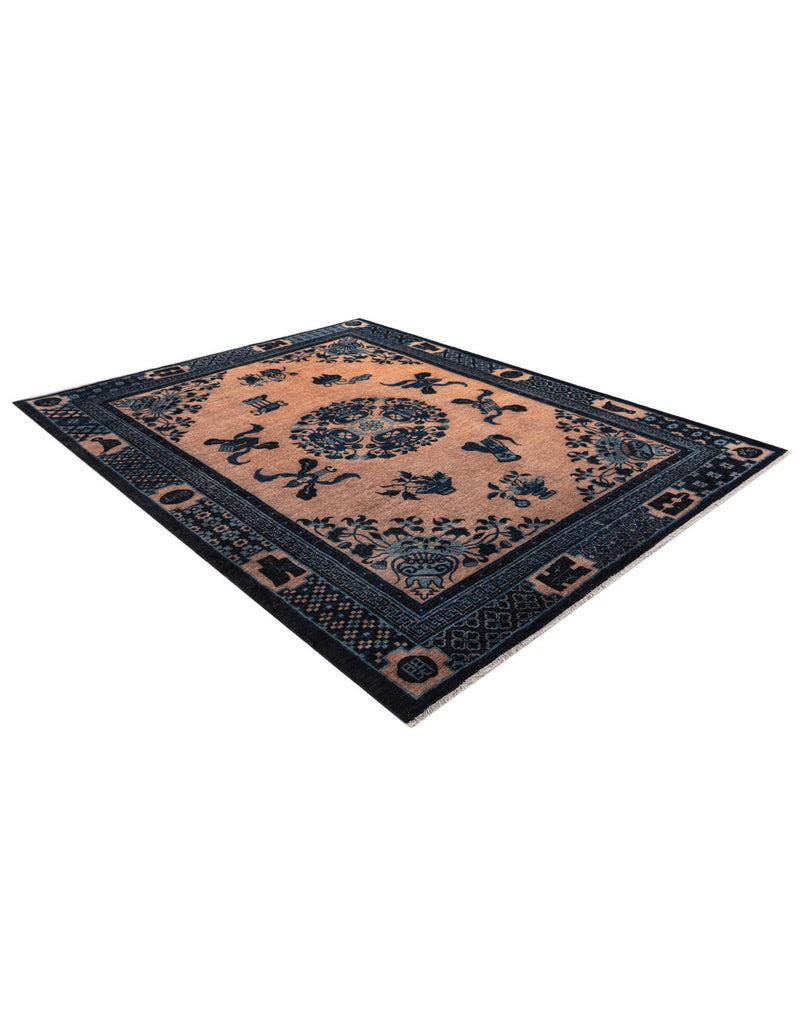 Bazaar Chic Collection Area Rug -  Casablanca Rectangle Ivory and Blue  lifestyle 4