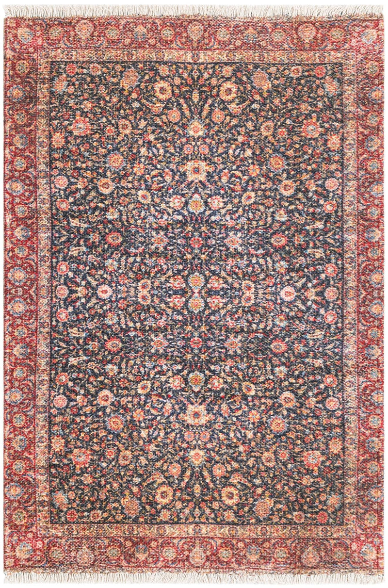 Bazaar Chic Collection Area Rug -  Tangier Rectangle Navy Blue Main