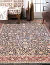 Bazaar Chic Collection Area Rug -  Tangier Rectangle Navy Blue  lifestyle 3
