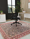 Bazaar Chic Collection Area Rug -  Tangier Square Navy Blue  lifestyle 35