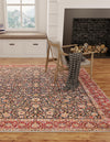 Bazaar Chic Collection Area Rug -  Tangier Square Navy Blue  lifestyle 39