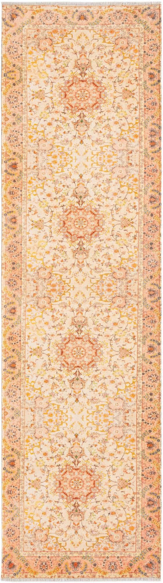 Bazaar Chic Collection Area Rug -  Fez Runner Ivory and Gold  lifestyle 18