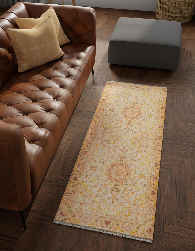 Bazaar Chic Collection Area Rug -  Fez Runner Ivory and Gold  lifestyle 20