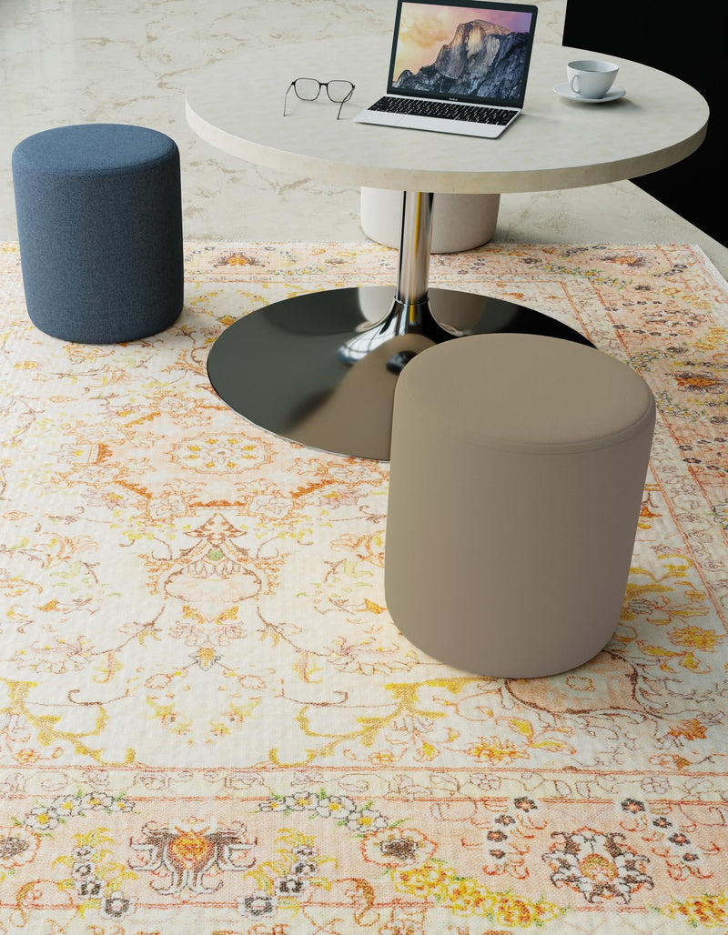 Bazaar Chic Collection Area Rug -  Fez Square Ivory and Gold  lifestyle 35