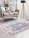 Bazaar Chic Collection Area Rug -  Rabat Rectangle Navy Blue  lifestyle 2