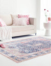 Bazaar Chic Collection Area Rug -  Rabat Rectangle Navy Blue  lifestyle 3