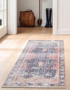 Bazaar Chic Collection Area Rug -  Rabat Runner Navy Blue  lifestyle 26