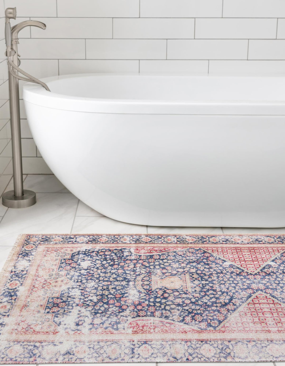 Bazaar Chic Collection Area Rug -  Rabat Runner Navy Blue  lifestyle 30
