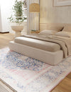 Bazaar Chic Collection Area Rug -  Rabat Square Navy Blue  lifestyle 25
