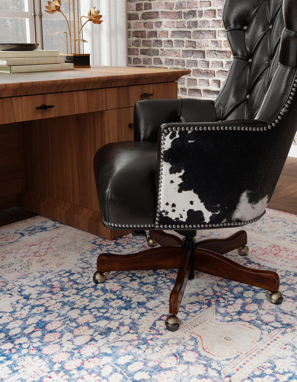 Bazaar Chic Collection Area Rug -  Rabat Square Navy Blue  lifestyle 33