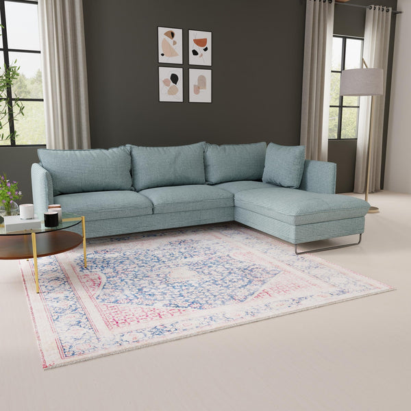 Bazaar Chic Collection Area Rug -  Rabat Square Navy Blue  lifestyle 62