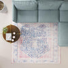 Bazaar Chic Collection Area Rug -  Rabat Square Navy Blue  lifestyle 64