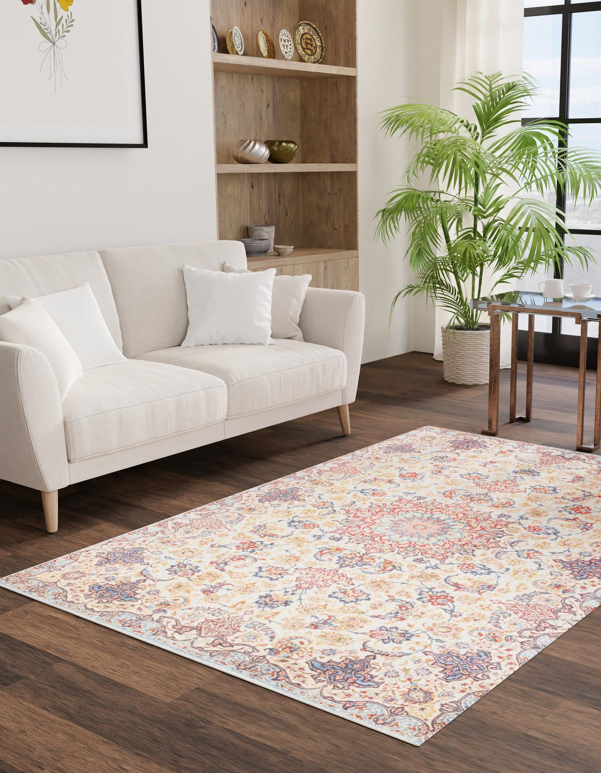 Bazaar Chic Collection Area Rug -  Meknes Rectangle Beige  lifestyle 3