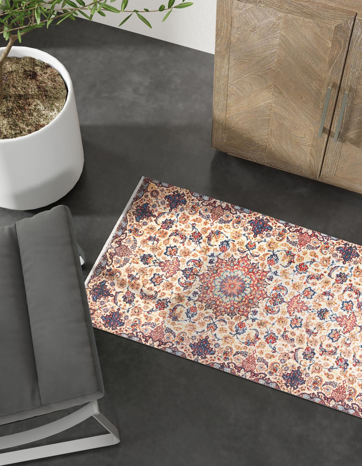 Bazaar Chic Collection Area Rug -  Meknes Runner Beige  lifestyle 29