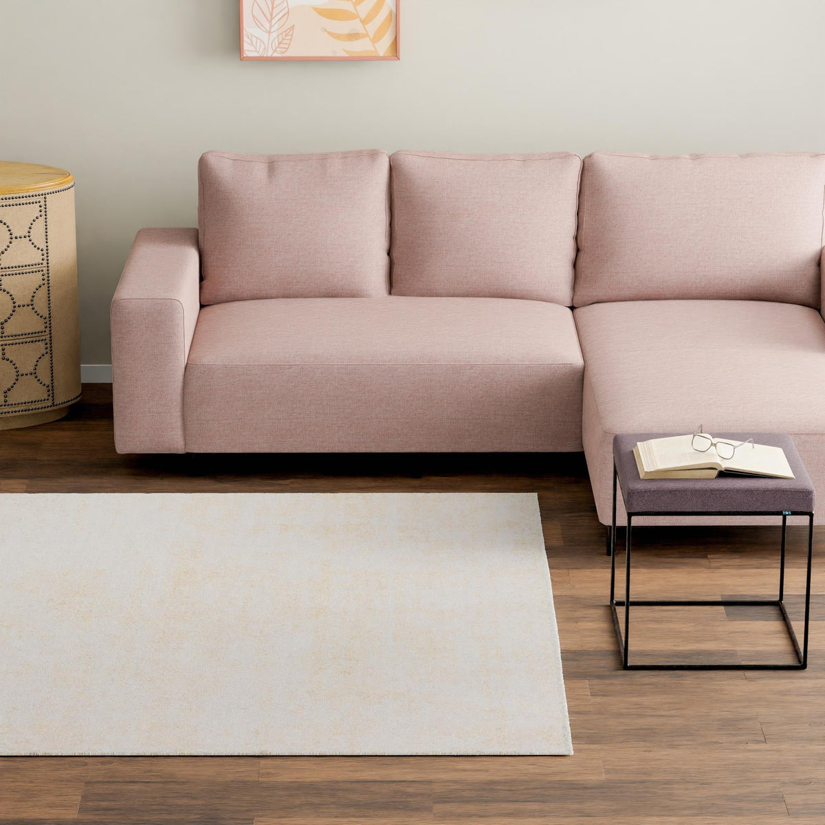 Bazaar Chic Collection Area Rug -  Agadir Square Ivory  lifestyle 53