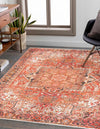 Bazaar Chic Collection Area Rug -  Essaouira Rectangle Rust Red  lifestyle 3