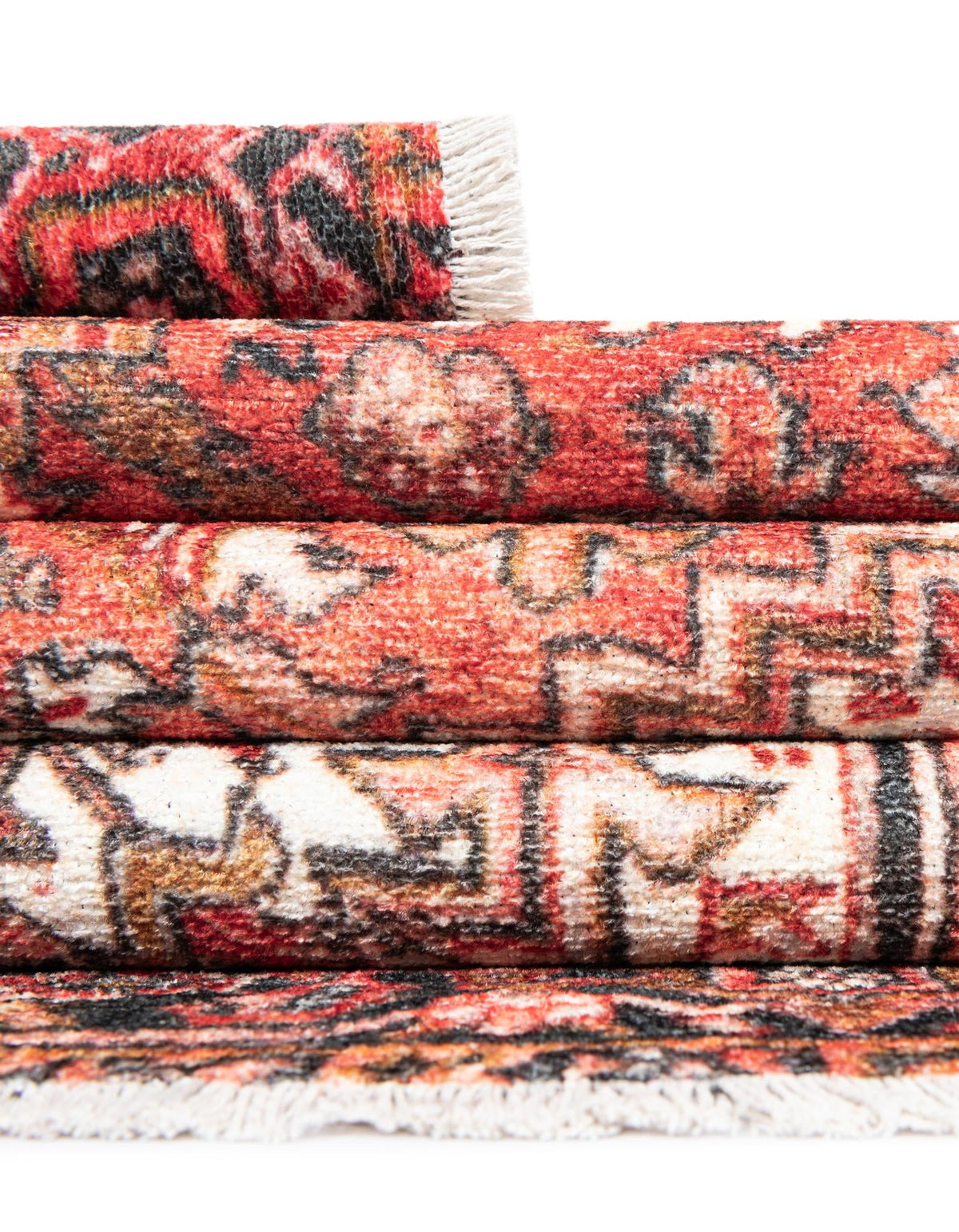 Bazaar Chic Collection Area Rug -  Essaouira Rectangle Rust Red  lifestyle 14