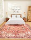 Bazaar Chic Collection Area Rug -  Essaouira Square Rust Red  lifestyle 27
