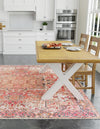 Bazaar Chic Collection Area Rug -  Essaouira Square Rust Red  lifestyle 31