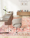Bazaar Chic Collection Area Rug -  Essaouira Square Rust Red  lifestyle 35