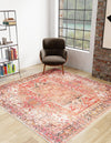 Bazaar Chic Collection Area Rug -  Essaouira Square Rust Red  lifestyle 37
