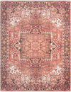Bazaar Chic Collection Area Rug -  Essaouira Rectangle Rust Red  lifestyle 2