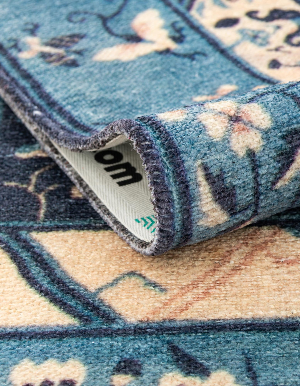 Bazaar Chic Collection Area Rug -  Ouarzazate Rectangle Navy Blue  lifestyle 6