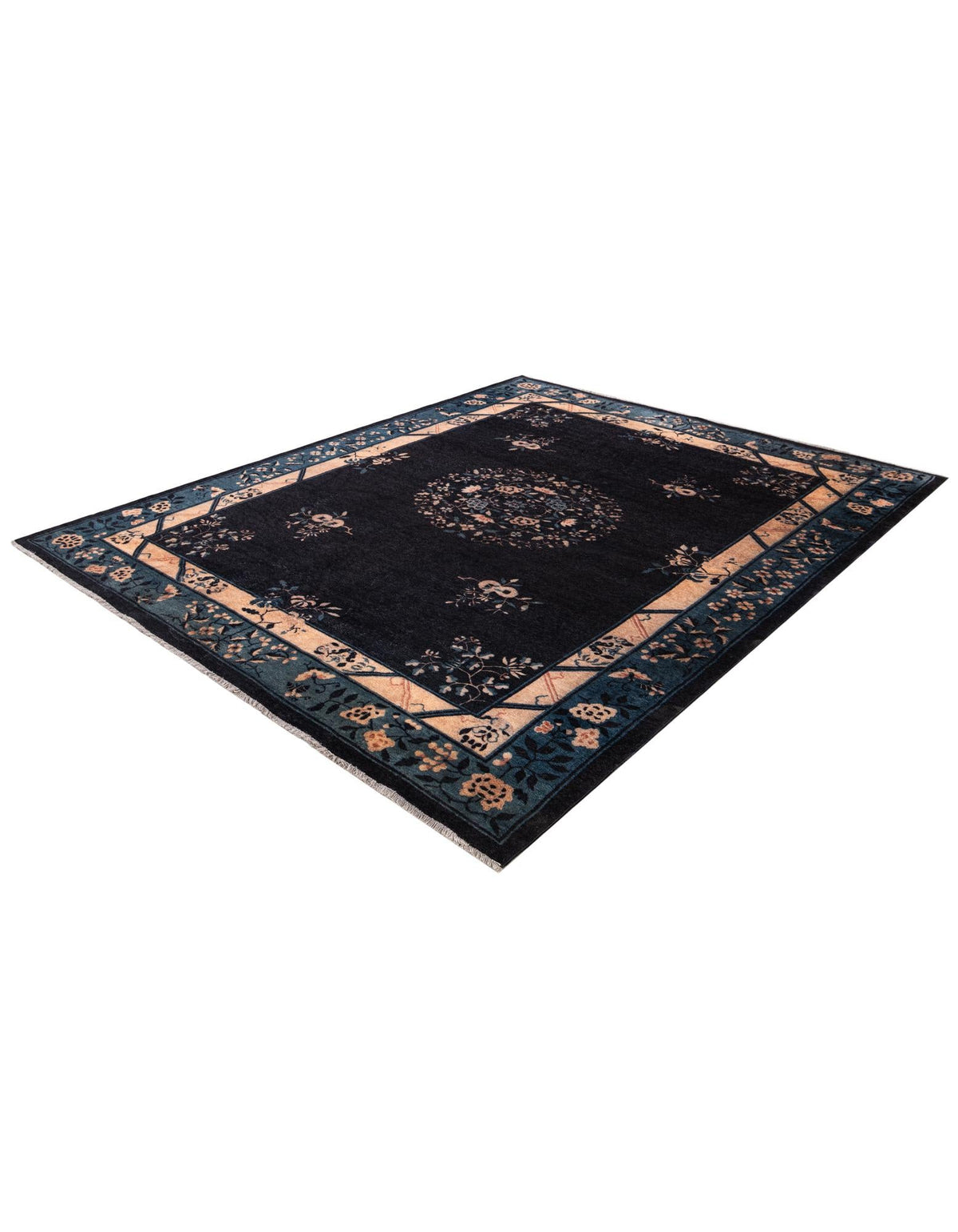 Bazaar Chic Collection Area Rug -  Ouarzazate Rectangle Navy Blue  lifestyle 4