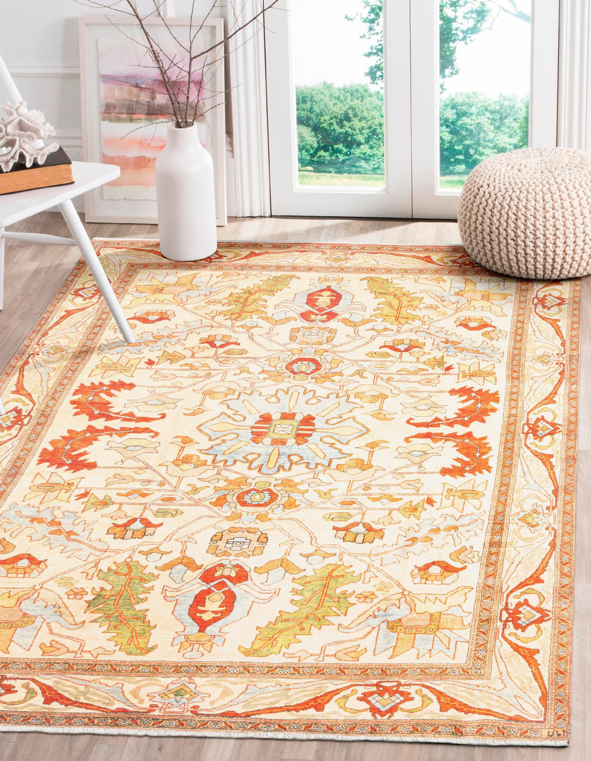 Bazaar Chic Collection Area Rug -  Tetouan Rectangle Beige  lifestyle 2