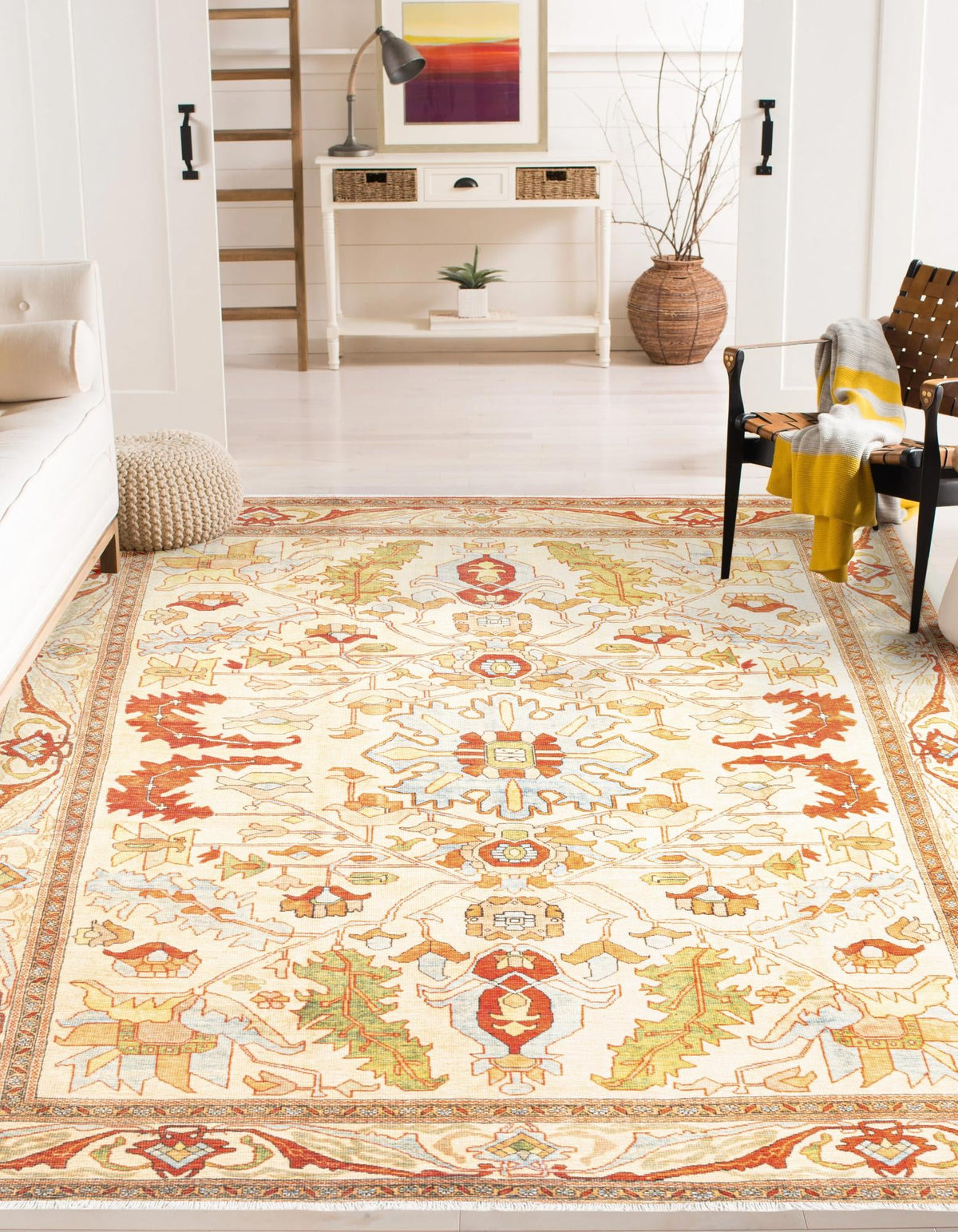 Bazaar Chic Collection Area Rug -  Tetouan Rectangle Beige  lifestyle 4