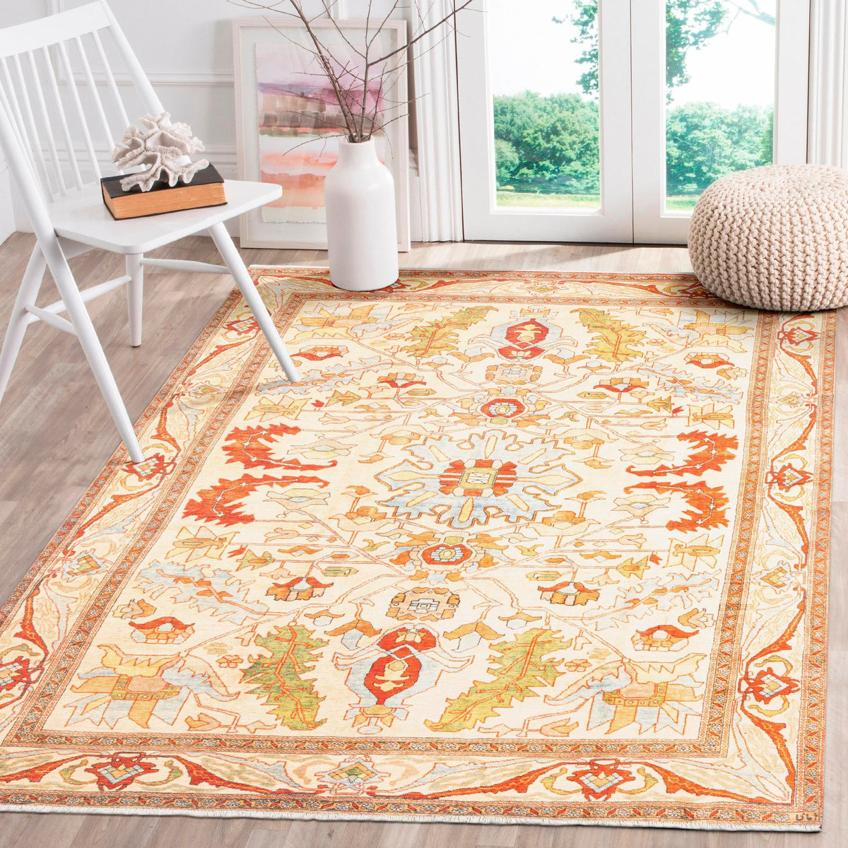 Bazaar Chic Collection Area Rug -  Tetouan Rectangle Beige  lifestyle 15