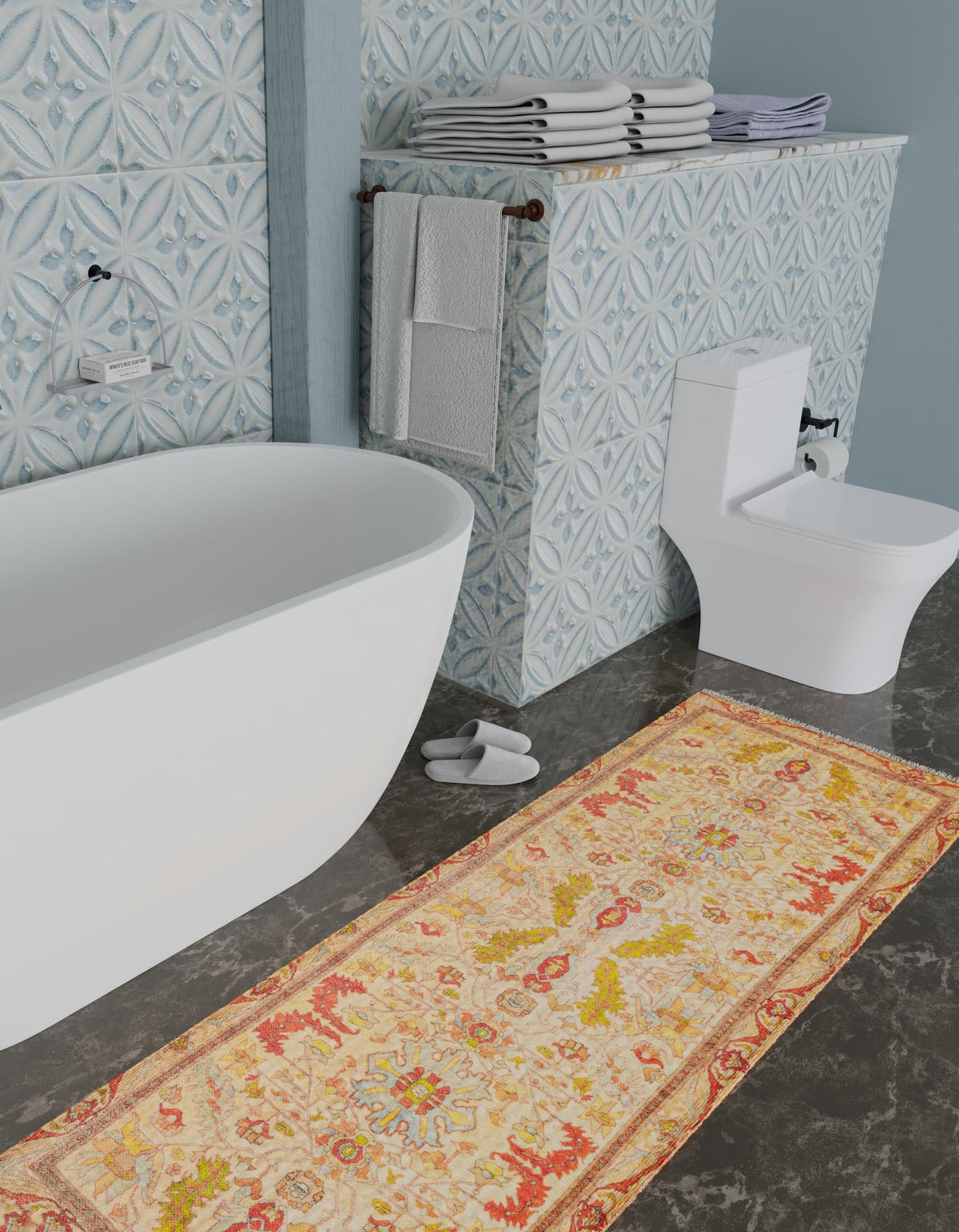 Bazaar Chic Collection Area Rug -  Tetouan Runner Beige  lifestyle 32