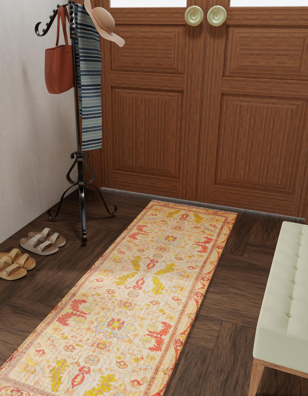 Bazaar Chic Collection Area Rug -  Tetouan Runner Beige  lifestyle 34