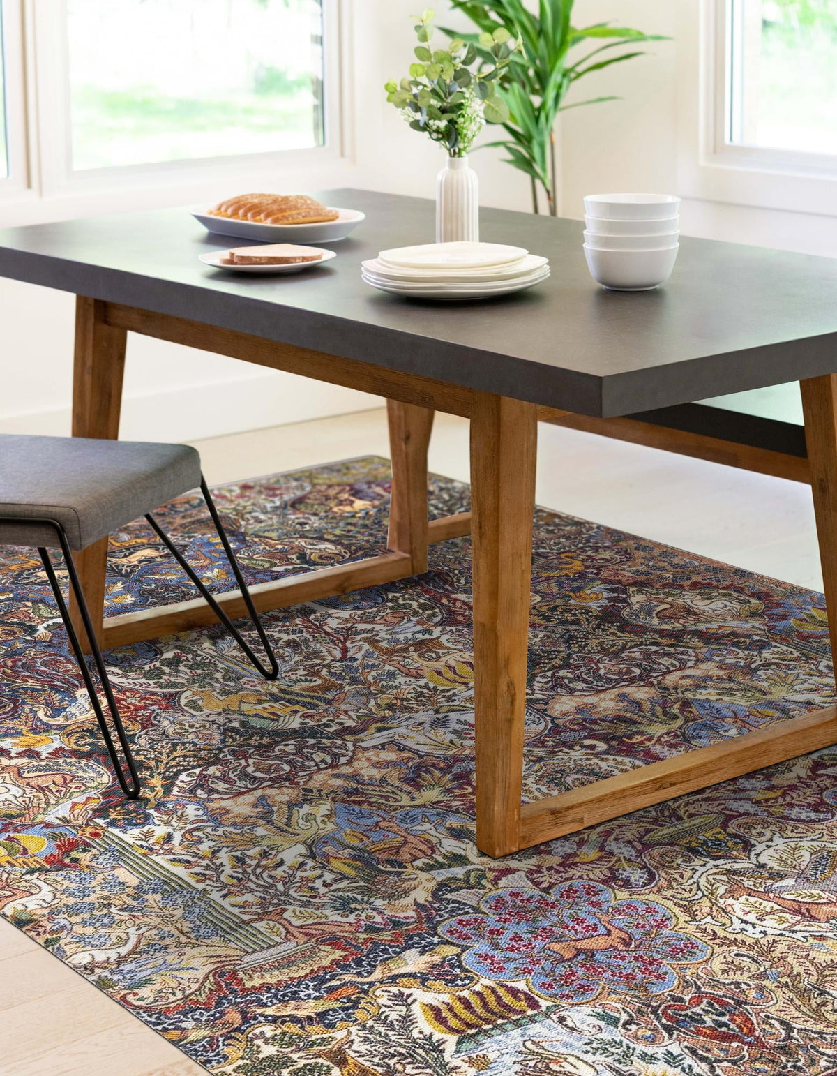 Bazaar Chic Collection Area Rug -  Safi Rectangle Multi  lifestyle 3