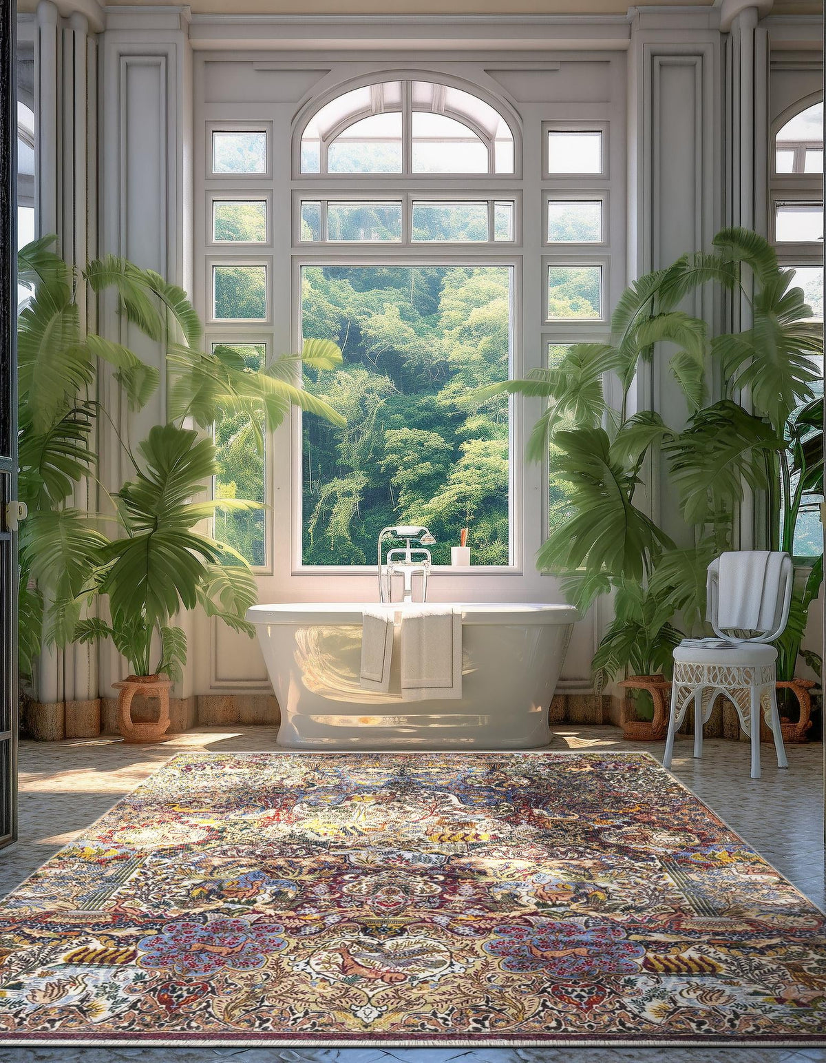 Bazaar Chic Collection Area Rug -  Safi Rectangle Multi  lifestyle 4
