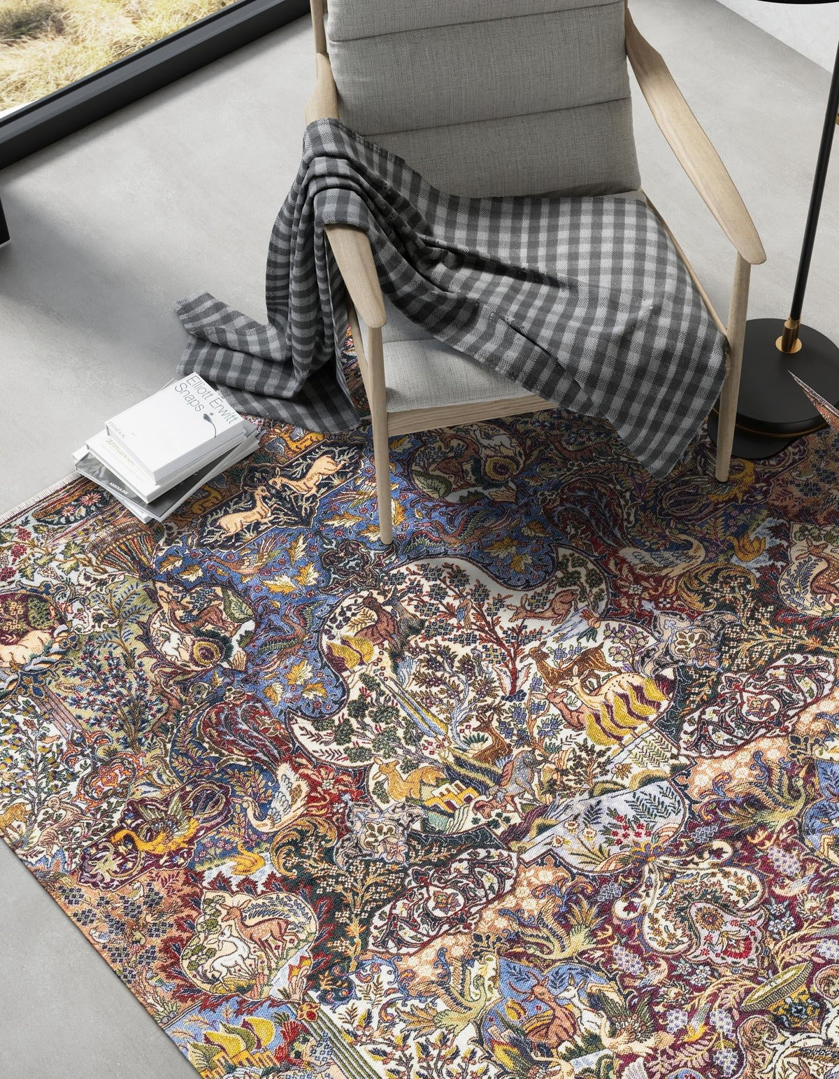 Bazaar Chic Collection Area Rug -  Safi Rectangle Multi  lifestyle 8