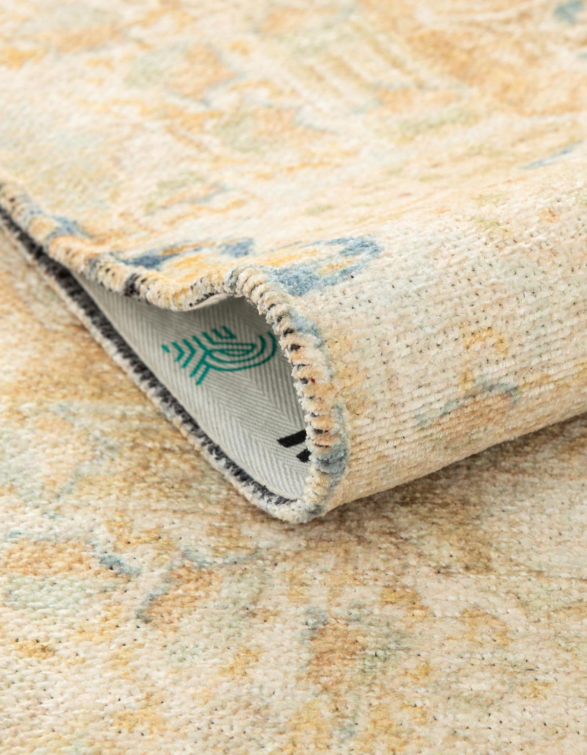 Bazaar Chic Collection Area Rug -  Kenitra Rectangle Blue and Ivory  lifestyle 6