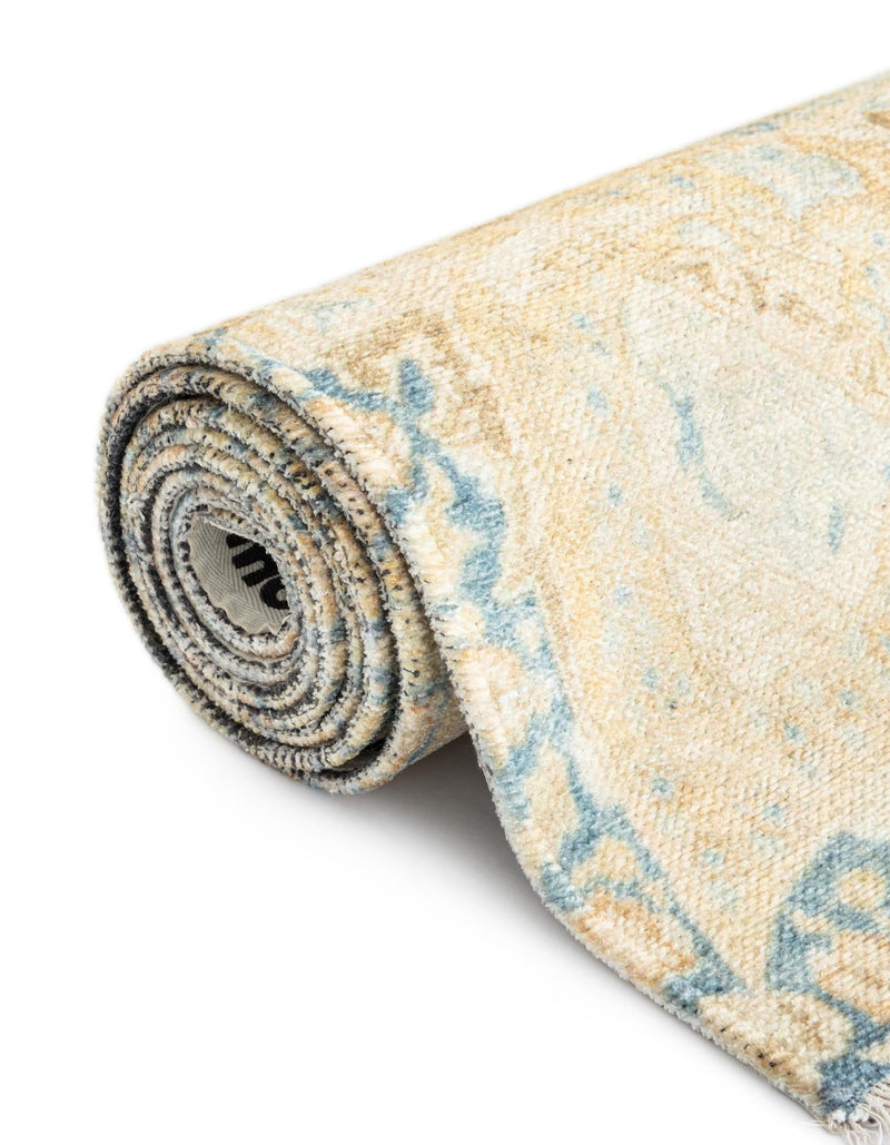 Bazaar Chic Collection Area Rug -  Kenitra Rectangle Blue and Ivory  lifestyle 12