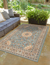 Patio Elegance Collection Area Rug -  Bower Rectangle Blue  lifestyle 5