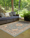 Patio Elegance Collection Area Rug -  Bower Rectangle Blue  lifestyle 9