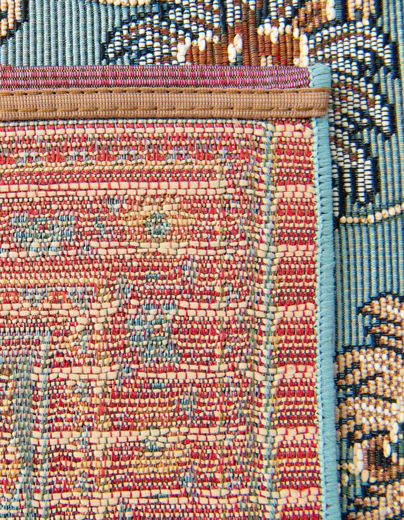 Patio Elegance Collection Area Rug -  Bower Runner Blue  lifestyle 95