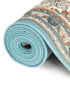 Patio Elegance Collection Area Rug -  Bower Round Blue  lifestyle 105