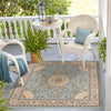 Patio Elegance Collection Area Rug -  Bower Square Blue  lifestyle 115