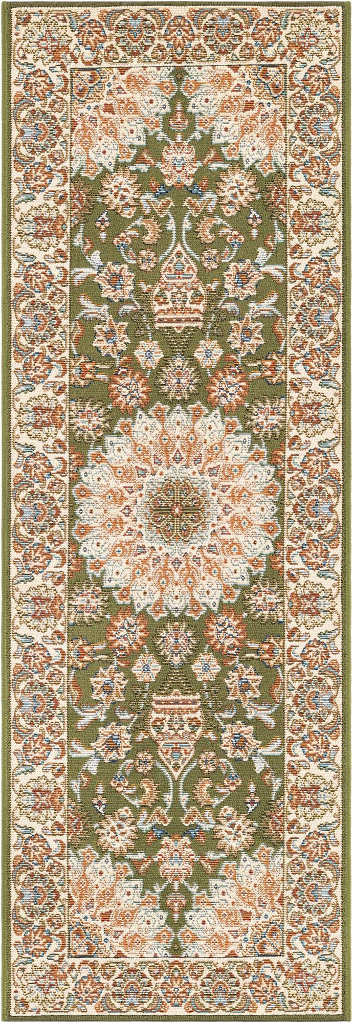 Patio Elegance Collection Area Rug -  Bower Runner Green  lifestyle 38