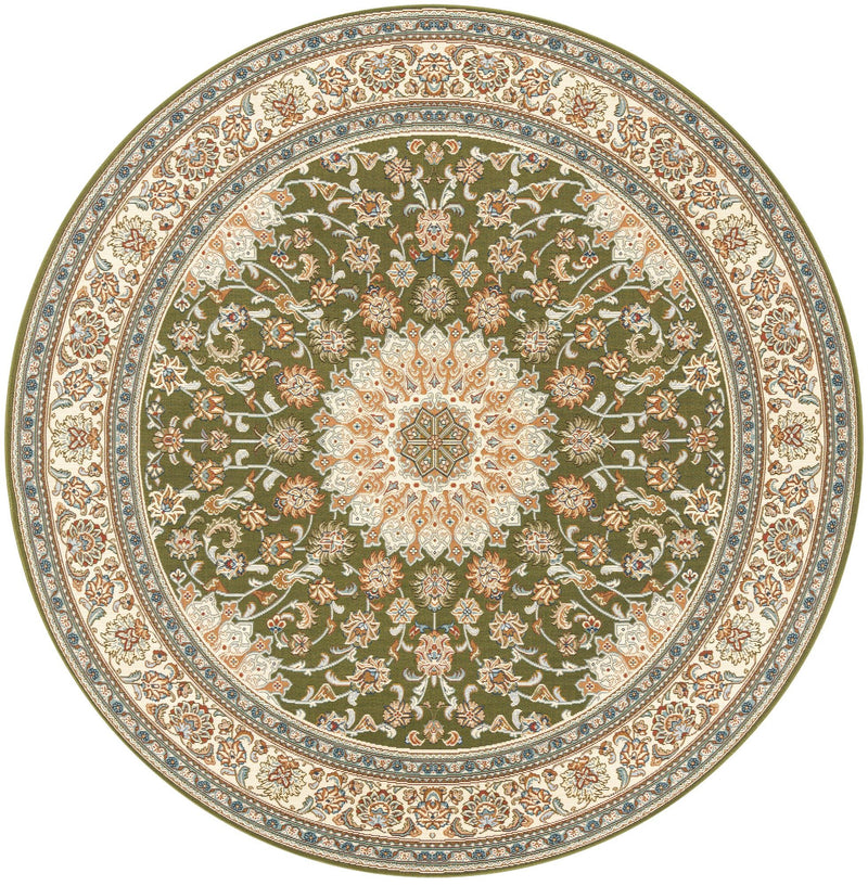 Patio Elegance Collection Area Rug -  Bower Round Green  lifestyle 39