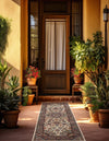 Patio Elegance Collection Area Rug -  Bower Runner Ivory  lifestyle 51