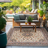 Patio Elegance Collection Area Rug -  Bower Square Ivory  lifestyle 135